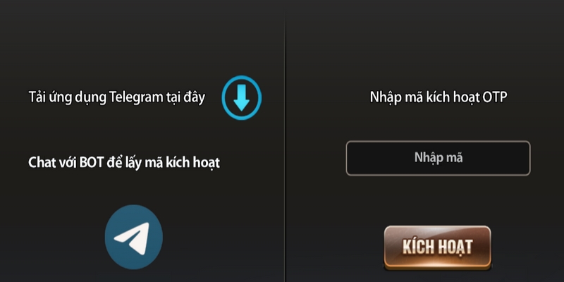 Muốn kích hoạt bảo mật qua telegram cần phải tải ứng dụng về